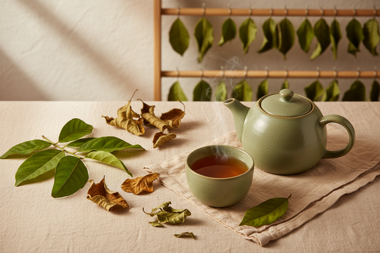 How to Dry Cherimoya Leaves for Tea at Home