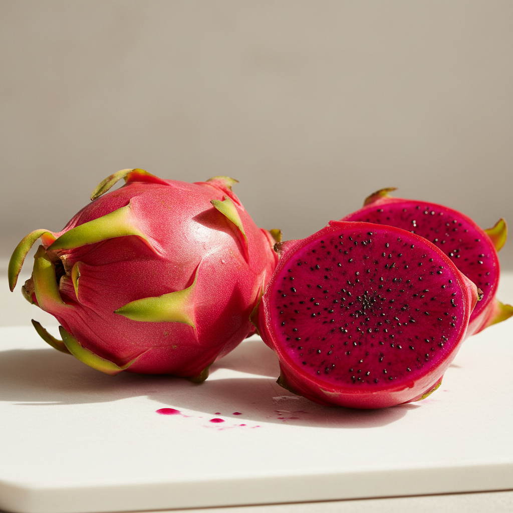 Dragon Fruit Plant: A Tropical Delicacy, Editable White Flower and Tasty Fruit